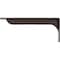 Ekena Millwork Embrey Steel Bracket, Hammered Dark Bronze 2"W x 16"D x 6 1/2"H BKTM02X16X06EBHDB - alternate 2